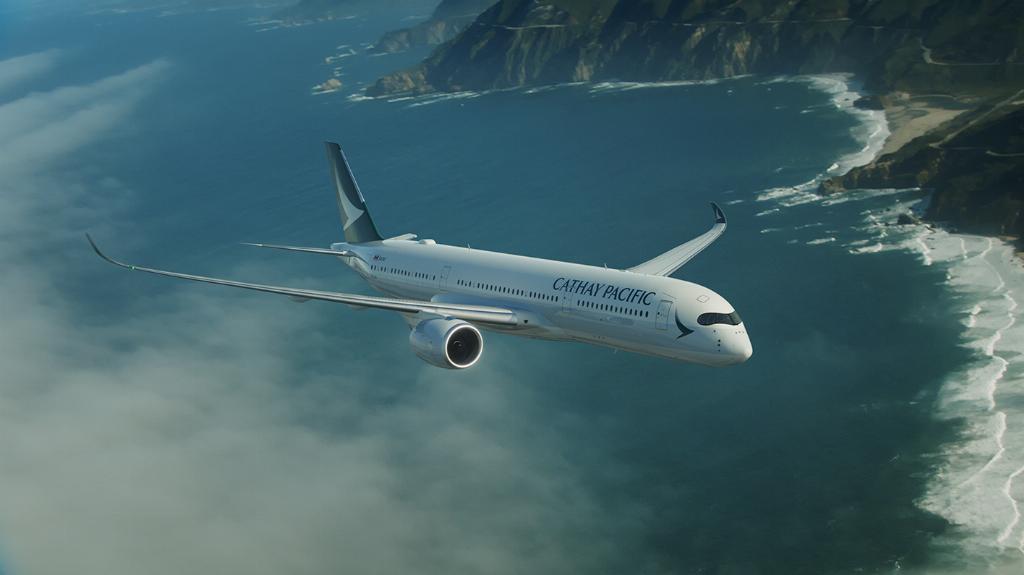 Cathay Pacific’s first A350 arrives at Hong Kong 