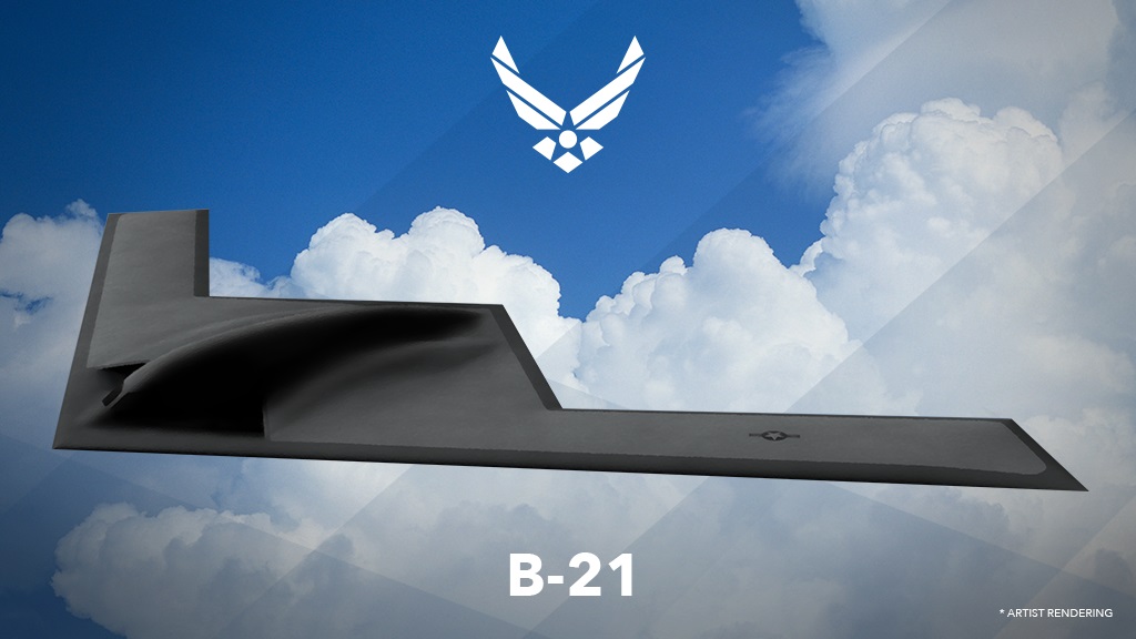 The original render of the B-21 Raider, first revealed in 2016