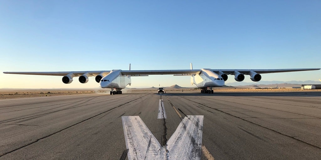 Stratolaunch's Roc aircraft, which has the longest wingspan of any flown aircraft