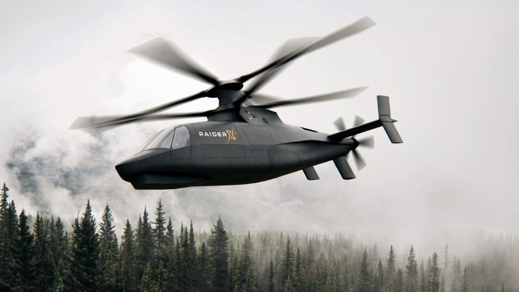 An image render of Sikorsky's Raider X prototype