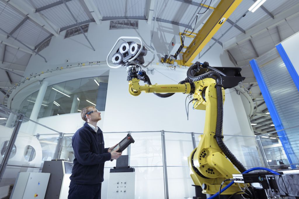 AMRC has invested in metrology equipment to measure accuracy and update robot paths in real-time