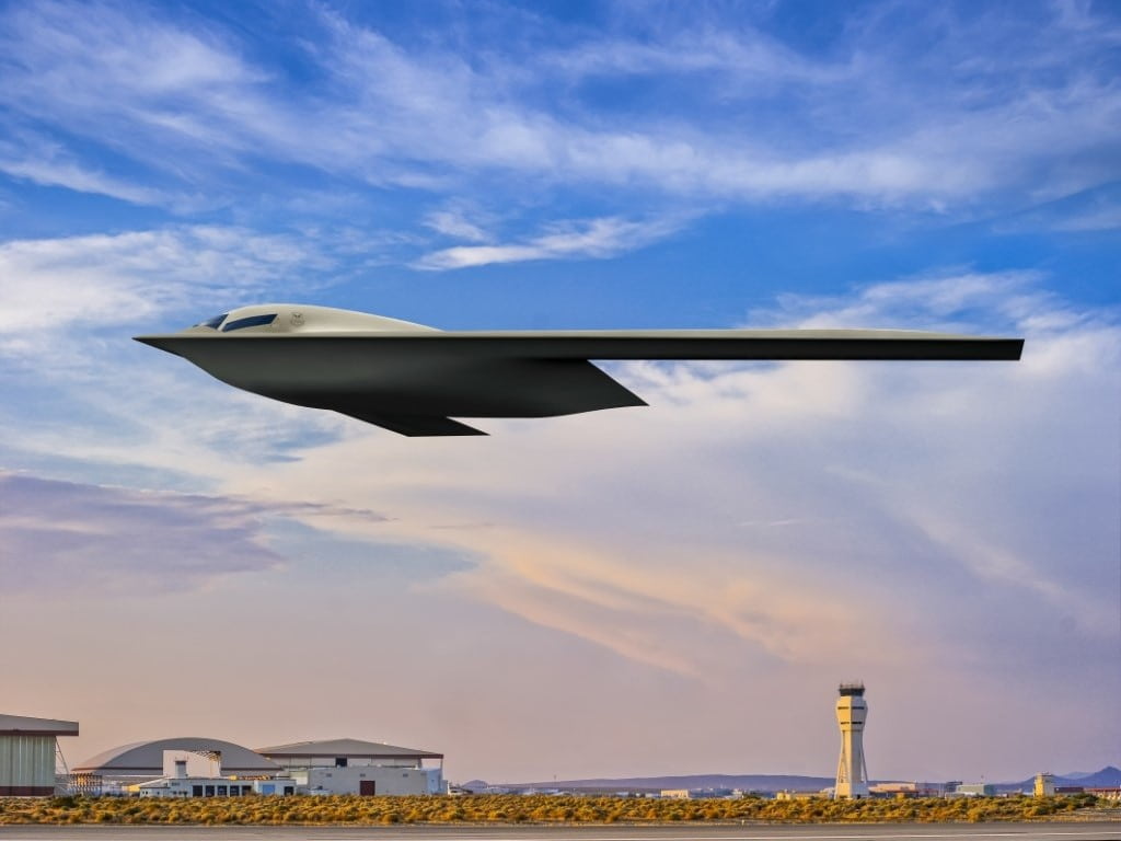 An image render of the B-21 Raider