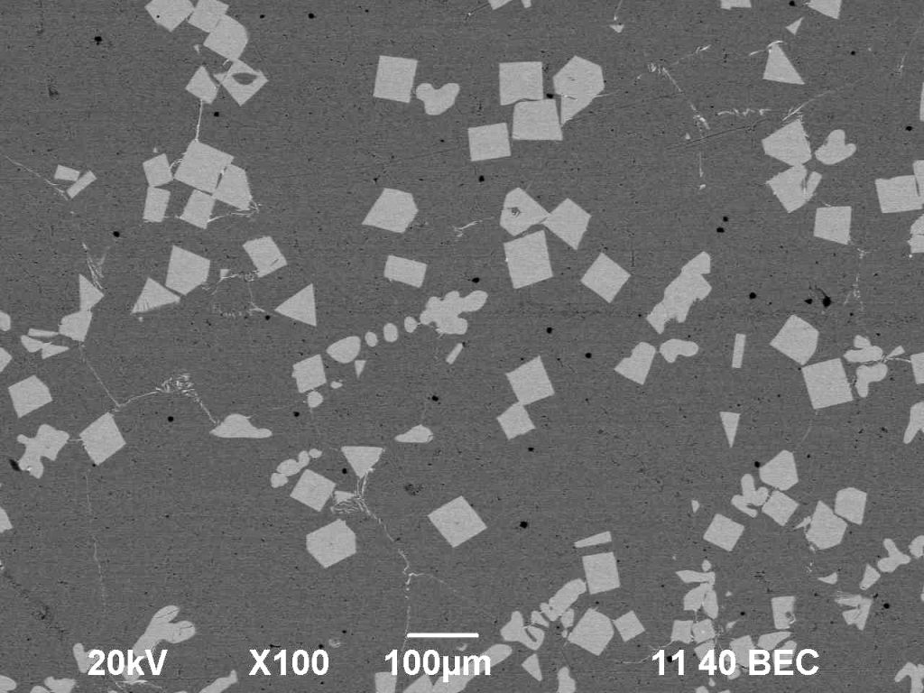 Microscope image of Aluminium Scandium master alloy powder