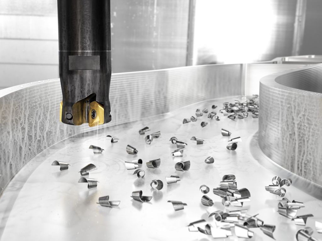 The CoroMill MH20 high feed milling cutter delivers a gradual and light-cutting action to help support vibration-free production