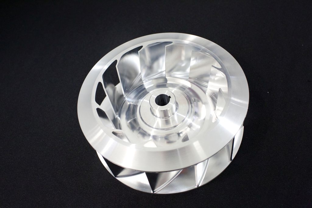 An impeller fan machined on the DMU 50 in partnership with Siemens