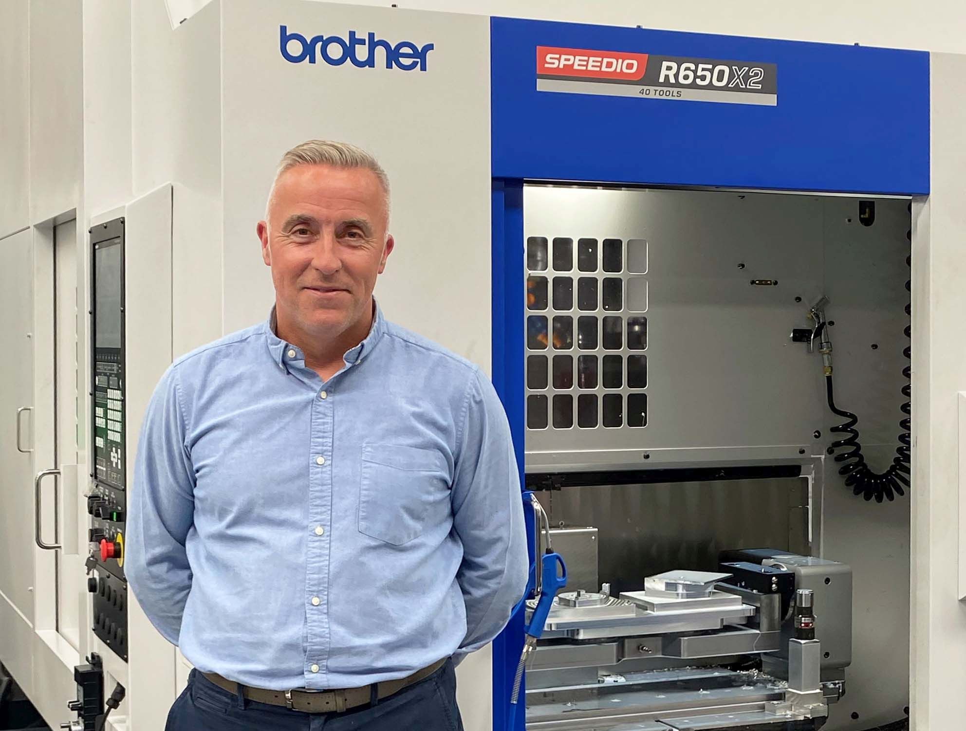 Phil Smith, joint managing director of SPE with the Brother R650X2