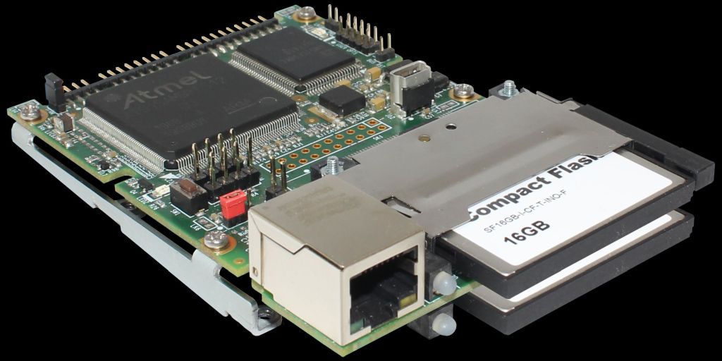 Figure 2: A solid-state-based SCSI drive with dual CF cards