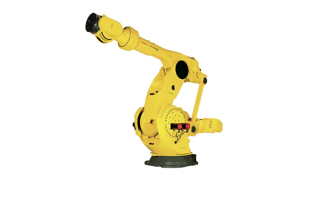 FANUC’s six-axis M-2000iA/1700L is the strongest long-reach robot in the world.